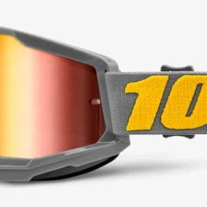 Gogle rowerowe 100% Strata 2 Izipizi ze czerwoną lustrzaną szybą