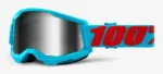 Gogle rowerowe 100% Strata 2 Summit ze srebrną lustrzaną szybą