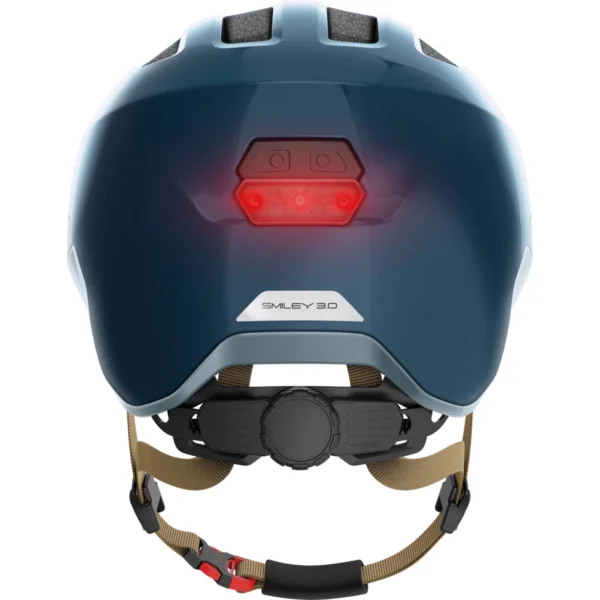 Kask rowerowy dziecięcy Abus Smiley 3.0 ACE LED royal blue w rozmiarze M