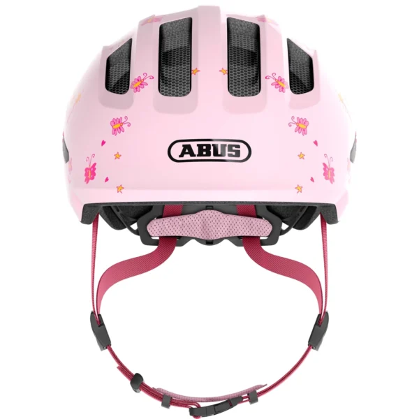 Kask rowerowy MTB dla dzieci Abus Smiley 3.0 z motywem rose princess