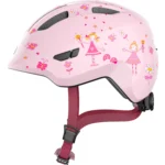 Kask rowerowy dziecięcy Abus Smiley 3.0 rose princess w rozmiarze S