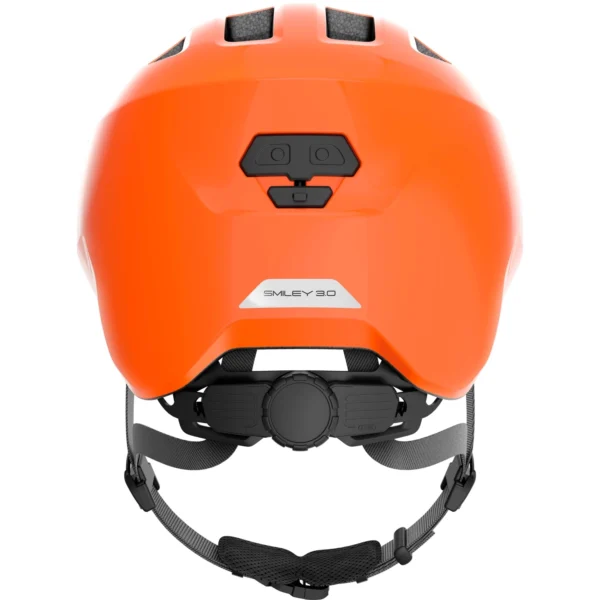 Dziecięcy kask rowerowy Abus Smiley 3.0 S w kolorze shiny orange