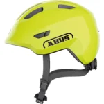 Kask rowerowy MTB dla dzieci Abus Smiley 3.0 S z połyskującym żółtym wykończeniem