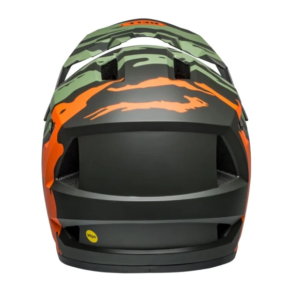Kask rowerowy BELL Sanction 2 DLX MIPS z systemem dopasowania w kolorze ravine matte dark green orange