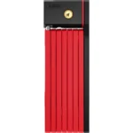 Zamek składany Abus BORDO 5700K/100 red SH do zabezpieczenia roweru lub hulajnogi