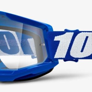Gogle rowerowe 100% Strata 2 Blue z przezroczystą szybą