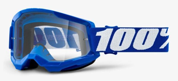 Gogle rowerowe 100% Strata 2 Blue z przezroczystą szybą