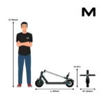 Hulajnoga elektryczna Motus Scooty 8,5 z trwałą ramą