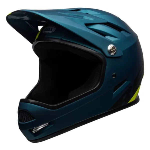 Kask rowerowy BELL Sanction Agility z systemem dopasowania w kolorze matte blue hi-viz