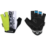 Rękawiczki rowerowe Force Radical fluo biało czarne M zapewniające komfort chwytu