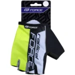 Rękawiczki na rower Force Radical fluo biało czarne M do jazdy sportowej