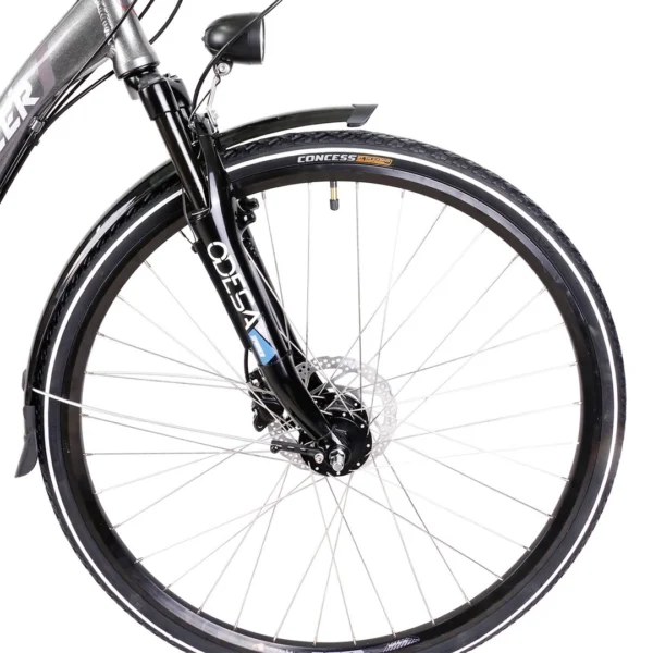 Rower trekkingowy Majdller Master 1.2 męski 28 cali czarny mat, rama 21 cali