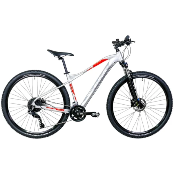 Rower górski Majdller Drakon 9.1 CU 29 cali w kolorze srebrnym, rama 21 cali