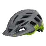 Lekki kask rowerowy Giro Radix matte metallic black ano lime L do jazdy górskiej