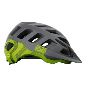 Kask rowerowy Giro Radix matte metallic black ano lime w rozmiarze L – nowoczesny kask MTB