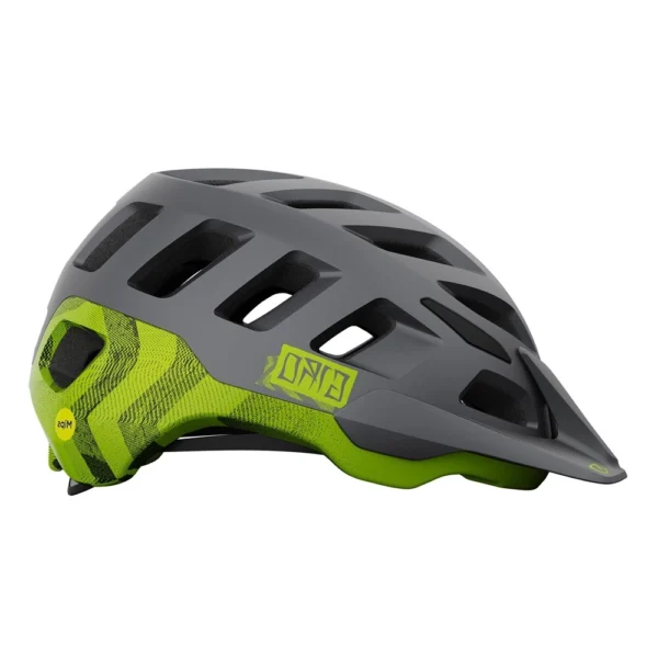 Kask rowerowy Giro Radix matte metallic black ano lime w rozmiarze L – nowoczesny kask MTB