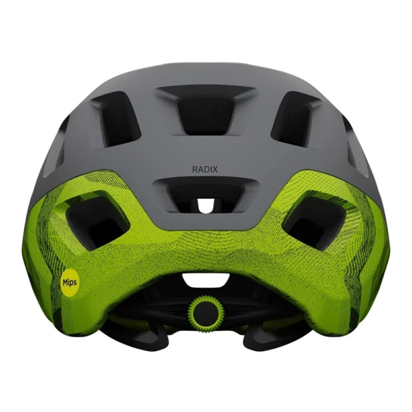 Kask MTB Giro Radix L w kolorze matte metallic black z akcentem ano lime