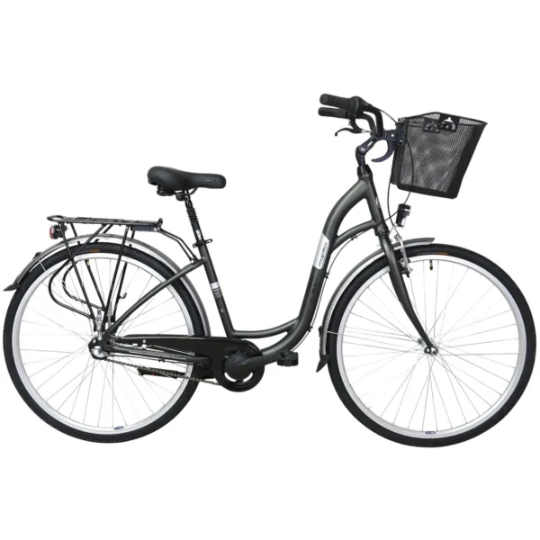 Rower miejski Majdller Motta 8.3 28 cali czarno-złoty mat rama 17 cali