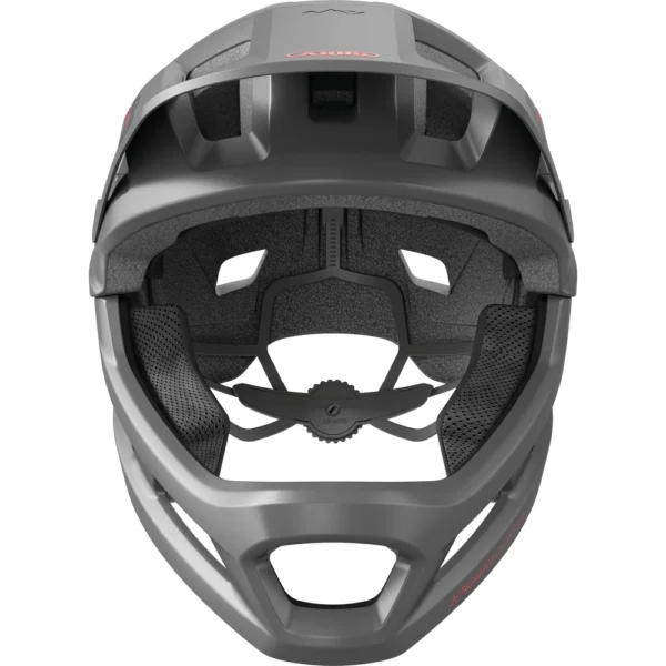 Abus YouDrop FF Ti silver – kask full face dla dzieci