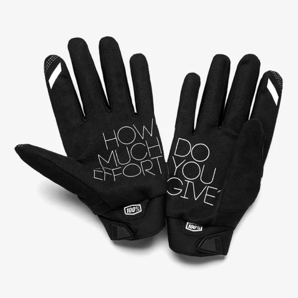 Rękawiczki dziecięce 100% Brisker fluo pomarańczowo-czarne