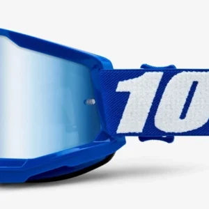 Gogle 100% Strata 2 Junior Blue z niebieską lustrzaną szybą Anti-Fog