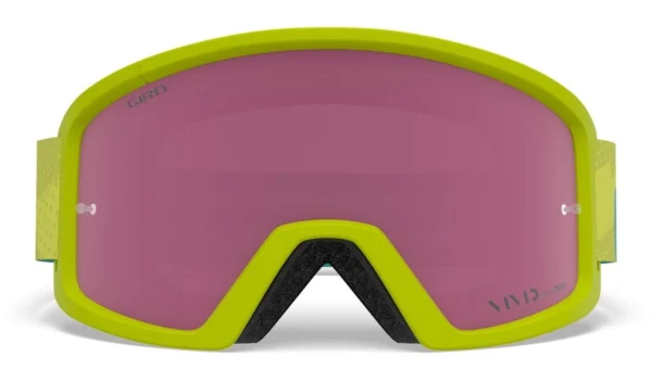 Gogle MTB Giro Tazz citron fanatic z szybą VIVID Trail i przeźroczystą szybą