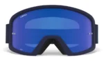 Gogle MTB Giro Tazz midnight iceberg z kolorową szybą Cobalt Blue