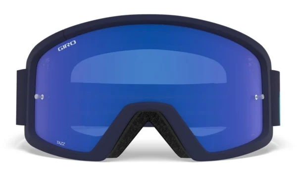 Gogle MTB Giro Tazz midnight iceberg z kolorową szybą Cobalt Blue
