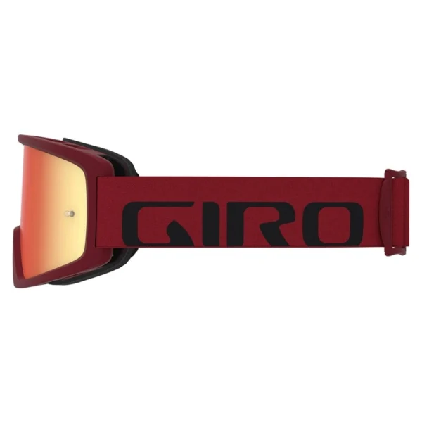 Gogle MTB Giro Tazz red black z szybą Amber S3 i mocowaniem pod zrywki