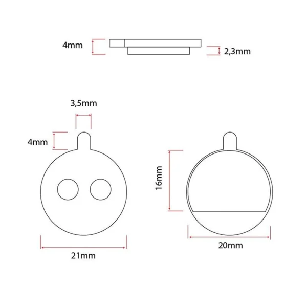 Klocki hamulcowe CT005 z okładziną ceramiczną do hulajnogi elektrycznej Xiaomi