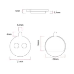 Klocki hamulcowe CT005 ze spieku do hulajnogi elektrycznej Xiaomi