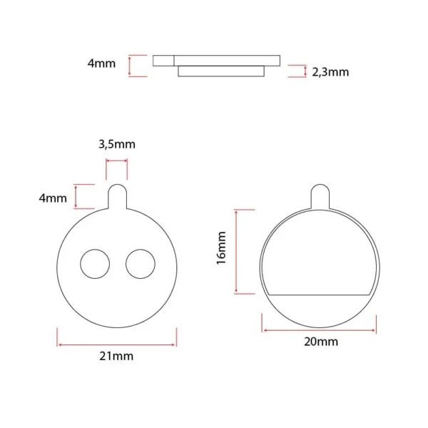 Klocki hamulcowe CT005 ze spieku do hulajnogi elektrycznej Xiaomi