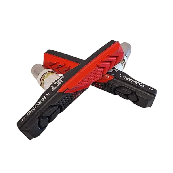Trzyfunkcyjne klocki hamulcowe JET-115BR o długości 72 mm do hamulców V-Brake