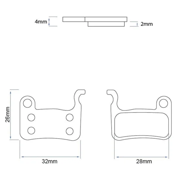 Ceramiczne klocki hamulcowe RS001 do hamulców tarczowych Xtech