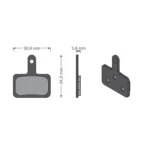 Klocki hamulcowe JET-04 z metaliczną okładziną do rowerowych hamulców tarczowych Shimano